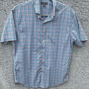 Peter Millar Summer comfort short sleeve button down shirt.  Size Medium